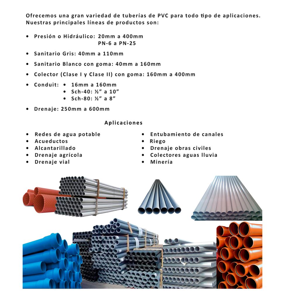 Tuberías de PVC
